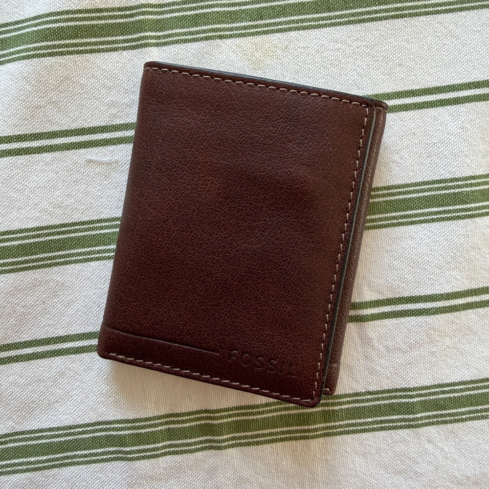 Fossil Dark Brown Leather Wallet
